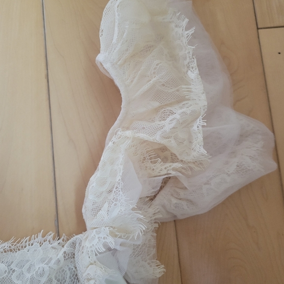 Free People Intimately Ivory Lace Boho Ruffle Strap Corset Top XL NWT - Picture 5 of 7